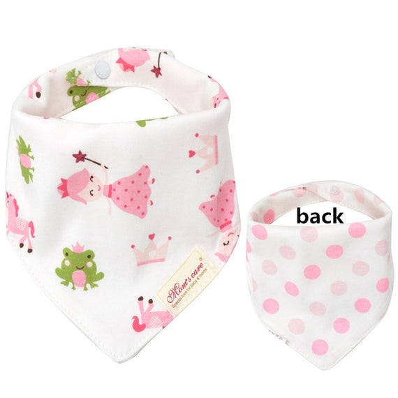 New Baby Bibs Cotton Bandana 2 Sides Use