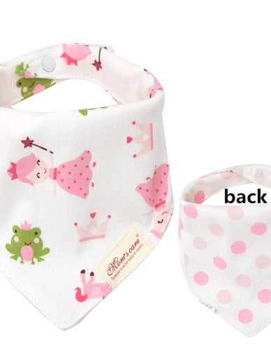 New Baby Bibs Cotton Bandana 2 Sides Use