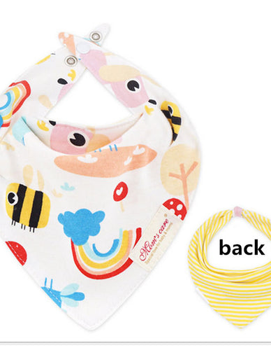 New Baby Bibs Cotton Bandana 2 Sides Use