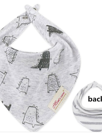 New Baby Bibs Cotton Bandana 2 Sides Use
