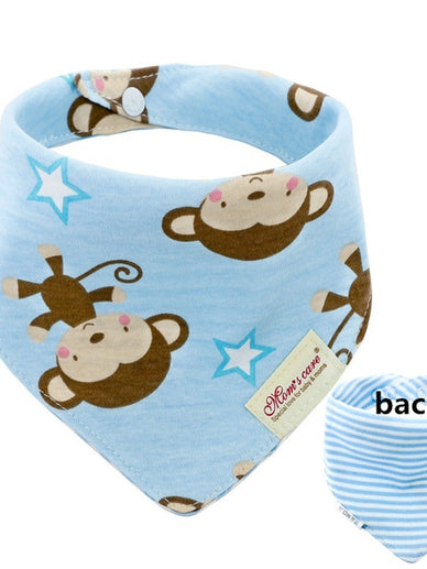 New Baby Bibs Cotton Bandana 2 Sides Use