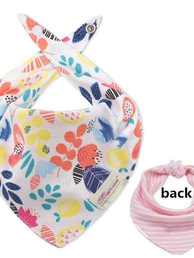 New Baby Bibs Cotton Bandana 2 Sides Use