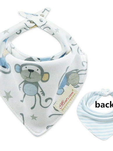 New Baby Bibs Cotton Bandana 2 Sides Use