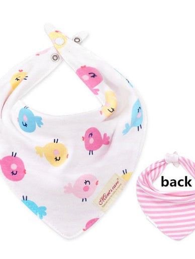 New Baby Bibs Cotton Bandana 2 Sides Use