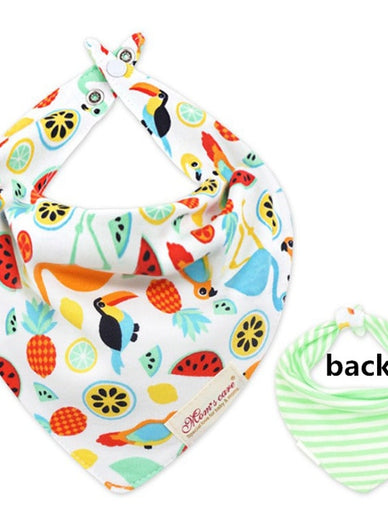 New Baby Bibs Cotton Bandana 2 Sides Use