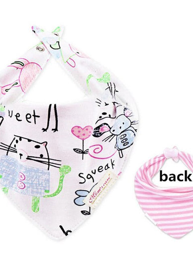 New Baby Bibs Cotton Bandana 2 Sides Use