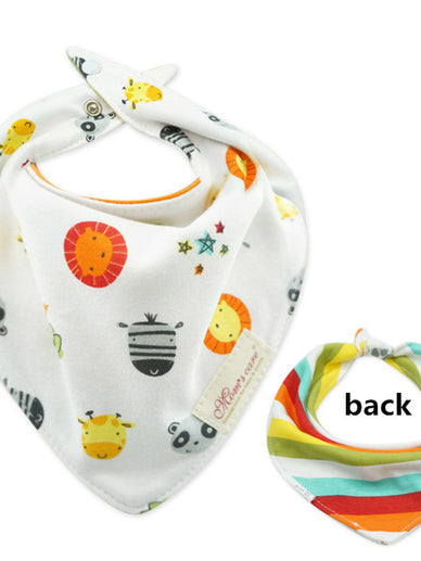 New Baby Bibs Cotton Bandana 2 Sides Use