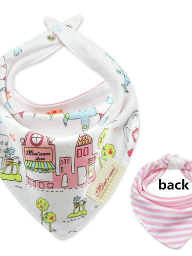New Baby Bibs Cotton Bandana 2 Sides Use