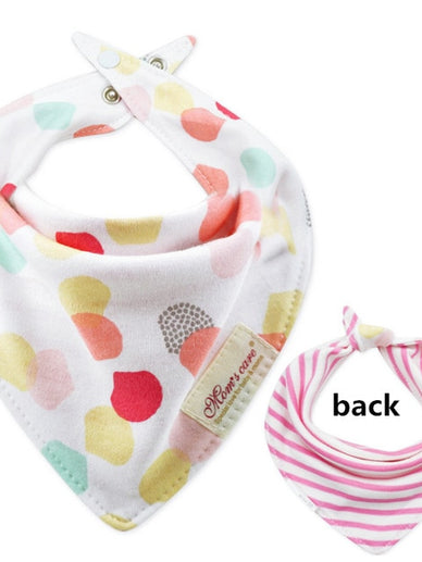 New Baby Bibs Cotton Bandana 2 Sides Use