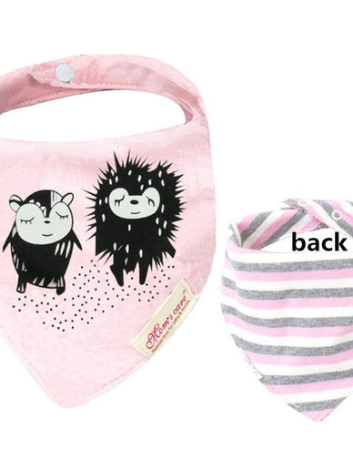 New Baby Bibs Cotton Bandana 2 Sides Use