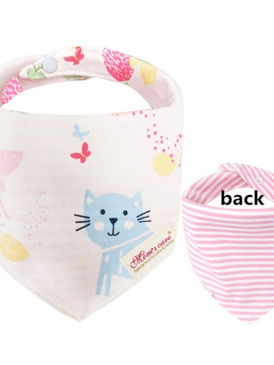New Baby Bibs Cotton Bandana 2 Sides Use