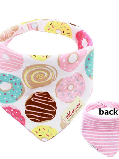 New Baby Bibs Cotton Bandana 2 Sides Use