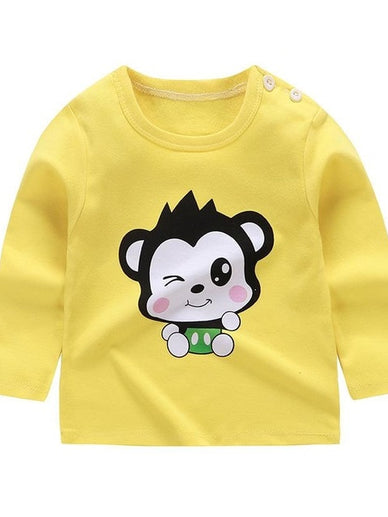 Baby Girl Boy Long Tshirt Cartoon