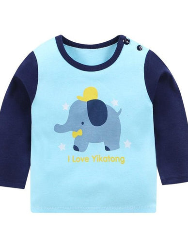 Baby Girl Boy Long Tshirt Cartoon