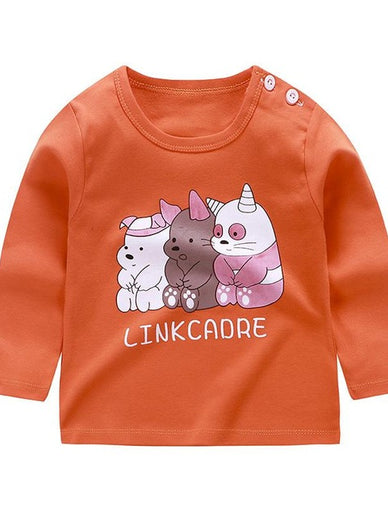 Baby Girl Boy Long Tshirt Cartoon