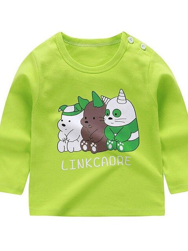 Baby Girl Boy Long Tshirt Cartoon