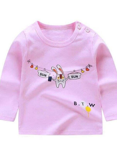 Baby Boys Girls - Long Sleeve Tshirt Cotton