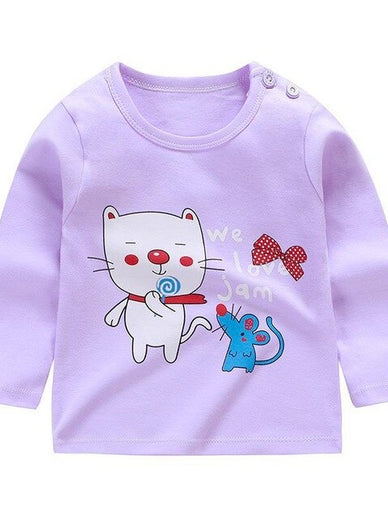 Baby Boys Girls - Long Sleeve Tshirt Cotton