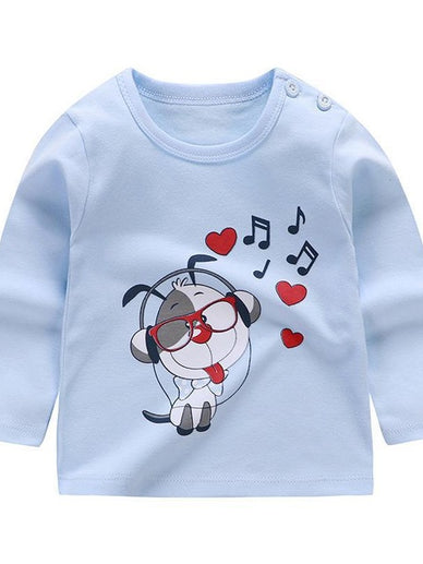 Baby Boys Girls - Long Sleeve Tshirt Cotton