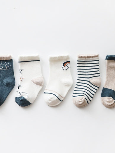 Baby Socks for Winter Autumn Season 5 Pairs