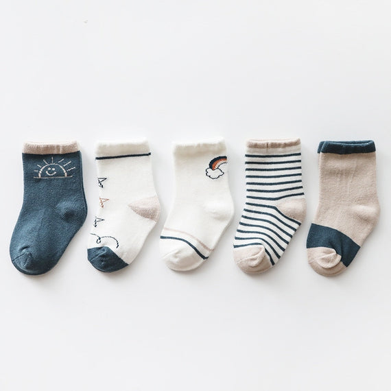 Baby Socks for Winter Autumn Season 5 Pairs