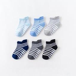 Baby Boy Girls Anti-Slip Socks 6 Pair/Pack