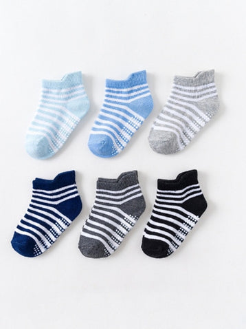 Baby Boy Girls Anti-Slip Socks 6 Pair/Pack