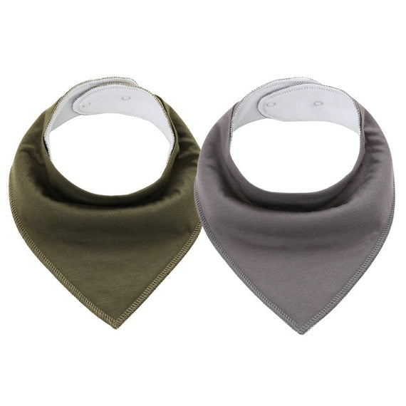 Baby Bandana Bibs Extra Soft  Cotton 2Pcs/Lot