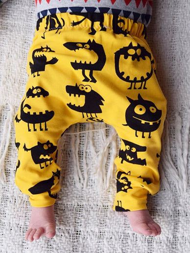 Newborn Baby Boy Girl Kids Monster Bottom