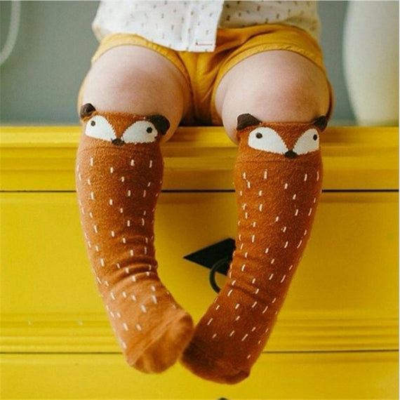 Unisex Lovely Cute Cartoon Knee Socks 0-3Y