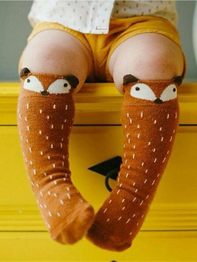 Unisex Lovely Cute Cartoon Knee Socks 0-3Y