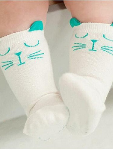 Unisex Lovely Cute Cartoon Knee Socks 0-3Y