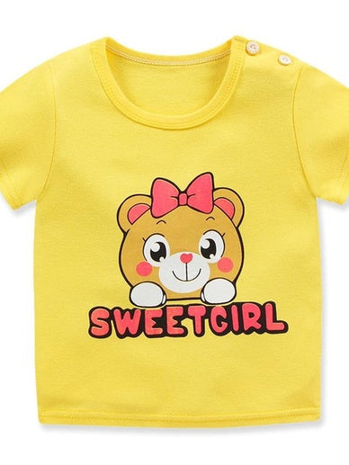 Baby Boys  Summer  T-Shirt Cartoon Print 0-2Y