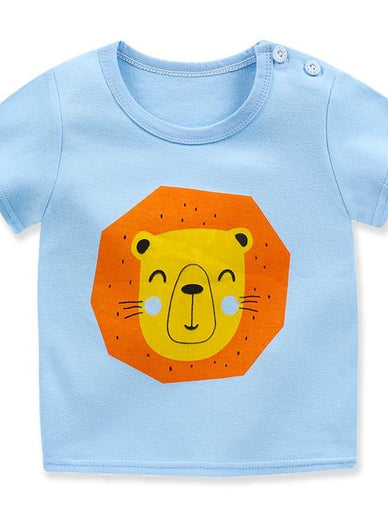 Baby Boys  Summer  T-Shirt Cartoon Print 0-2Y