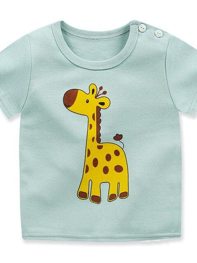 Baby Boys  Summer  T-Shirt Cartoon Print 0-2Y