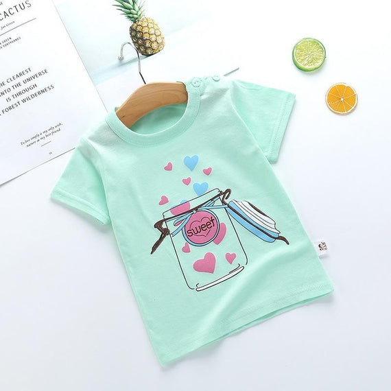 Baby Boys Girls Tshirt Cartoon Print
